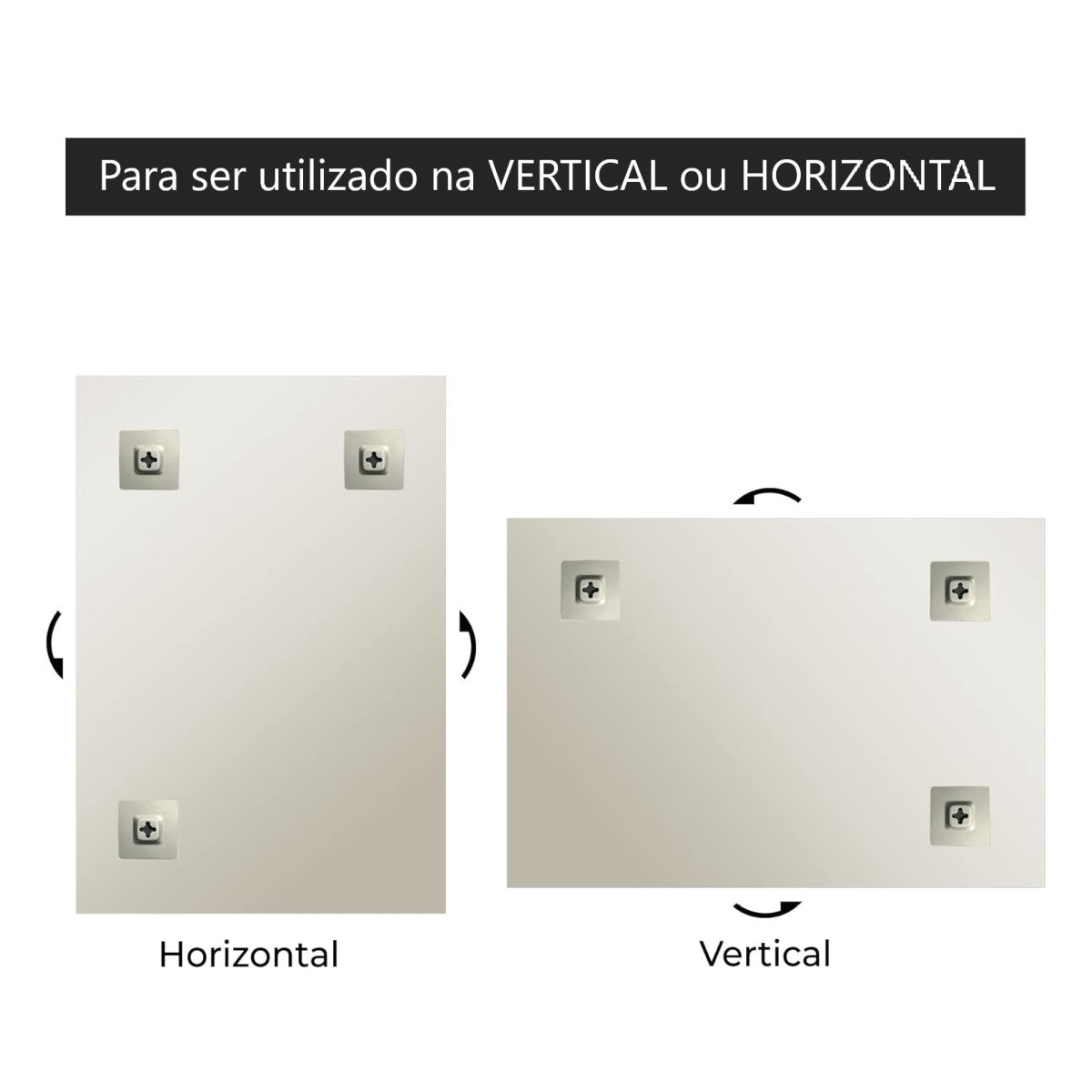 Espelho Bisotê 140x70 Cm Banheiro Sala Hall + Kit Instalação
