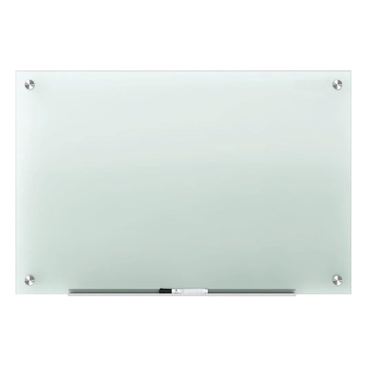 Lousa De Vidro 90x70 Cm 6 Mm Temperada + Kit Instalação