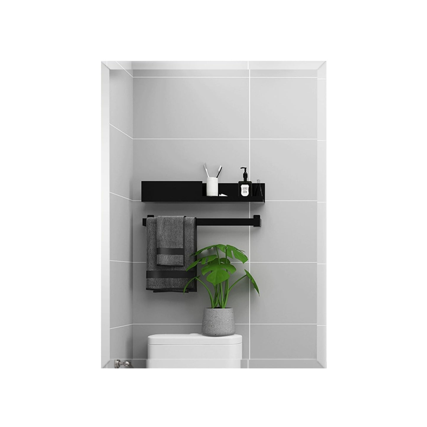 Espelho 110x80 Cm Retangular Bisotê Luxo + Kit Instalação