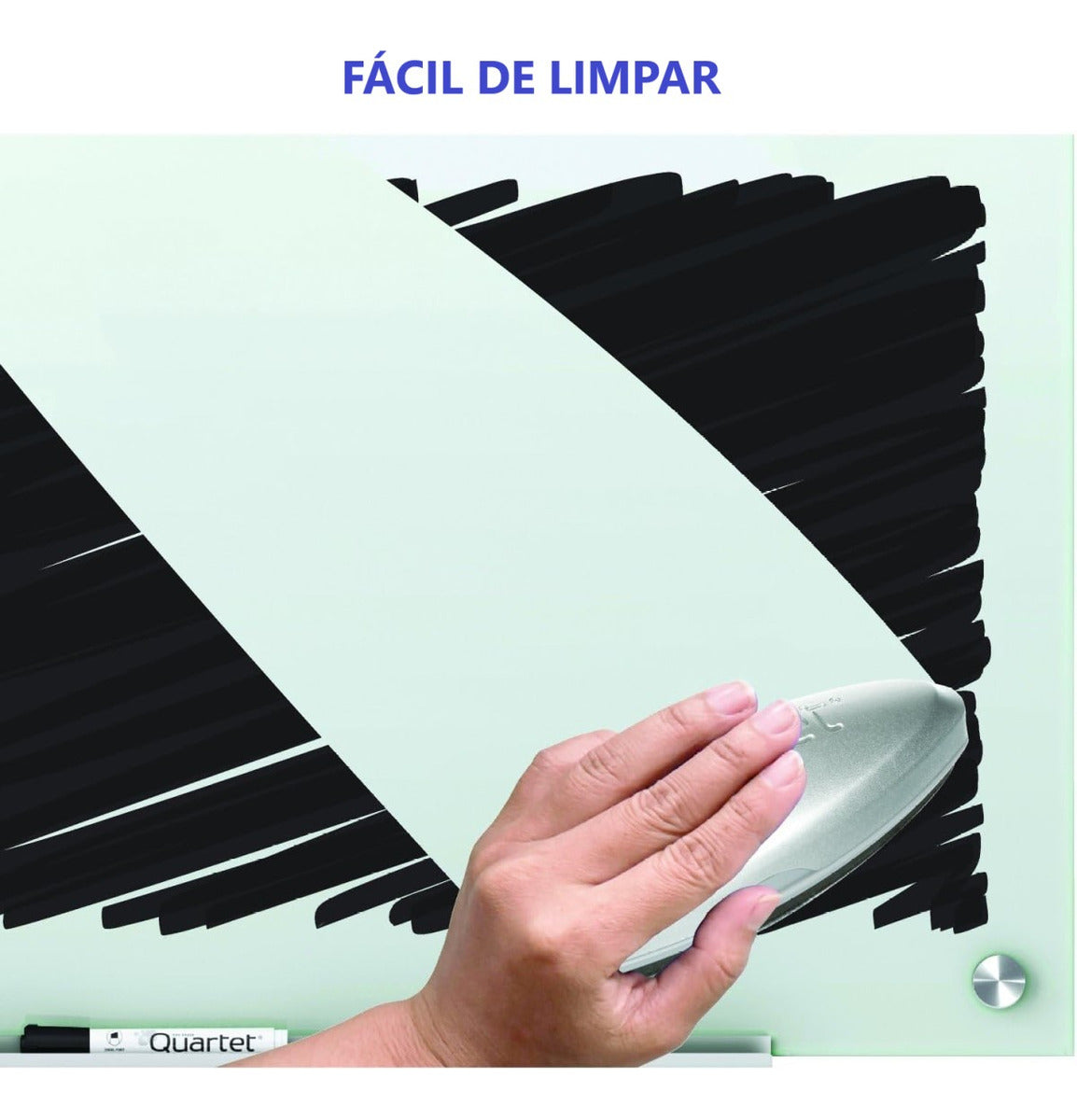 Lousa De Vidro 120x70 Cm 6 Mm Temperada + Kit Instalação