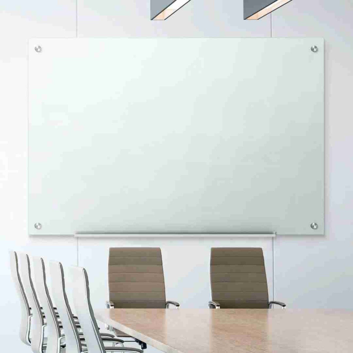 Lousa De Vidro 120x70 Cm 6 Mm Temperada + Kit Instalação