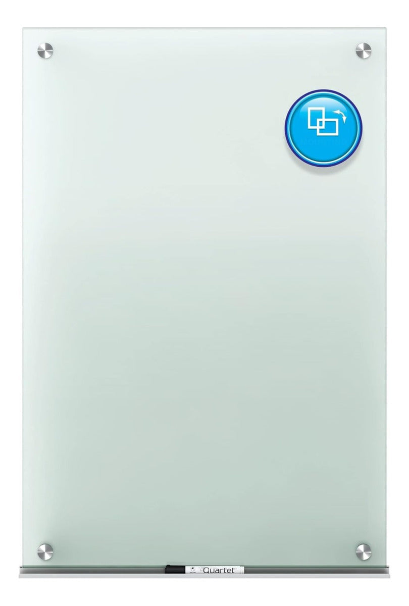 Lousa De Vidro 120x70 Cm 6 Mm Temperada + Kit Instalação