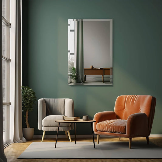 Espelho Bisotê 140x70 Cm Banheiro Sala Hall + Kit Instalação