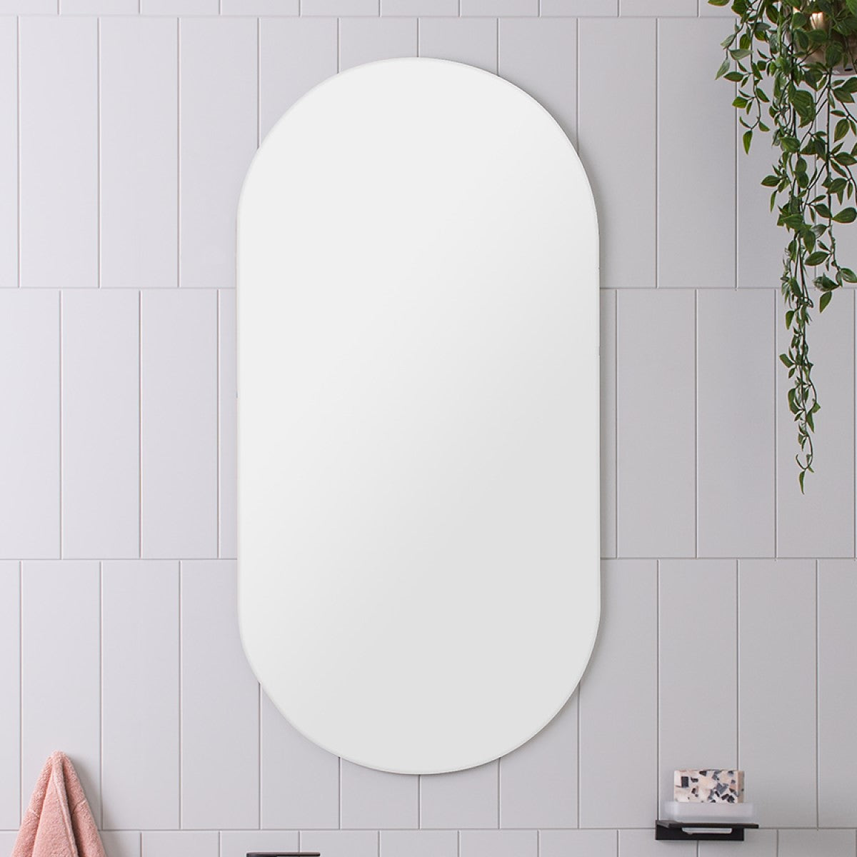 Espelho Oval 110x80 Cm Lapidado Decoração Luxo Sala Hall Quarto Banheiro
