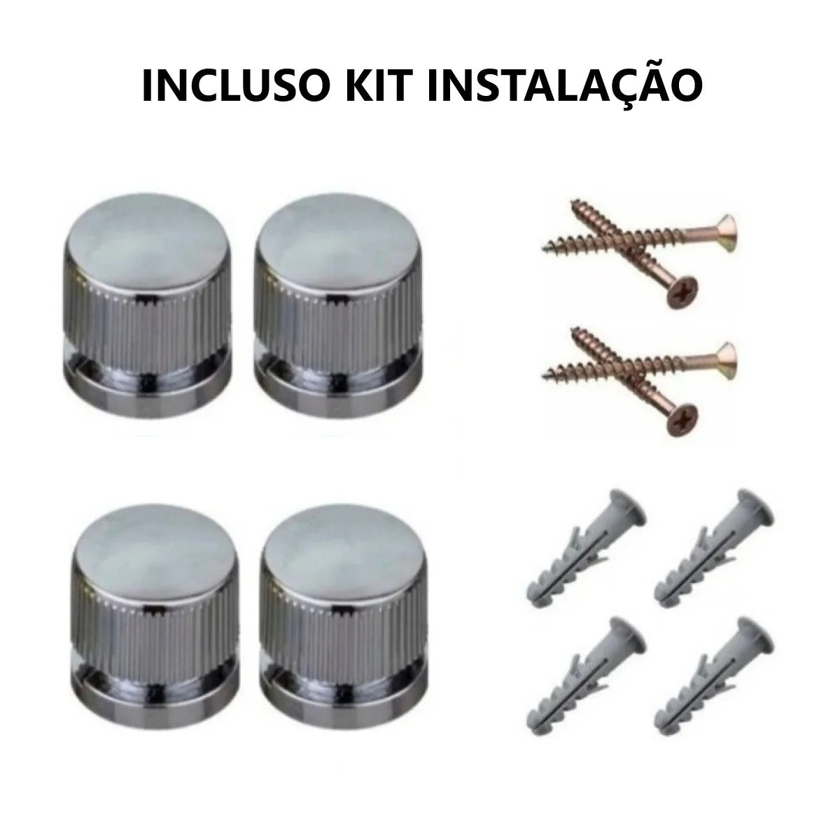 Espelho Quadrado Sem Led 70x70 Cm Lapidado Luxo + Kit Instalação