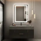 Espelho Retangular Led 70x50 Cm Jateado Com Touch Premium