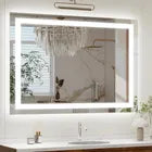 Espelho Retangular Led 70x50 Cm Jateado Com Touch Premium