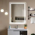 Espelho Retangular Led 70x50 Cm Jateado Com Touch Premium