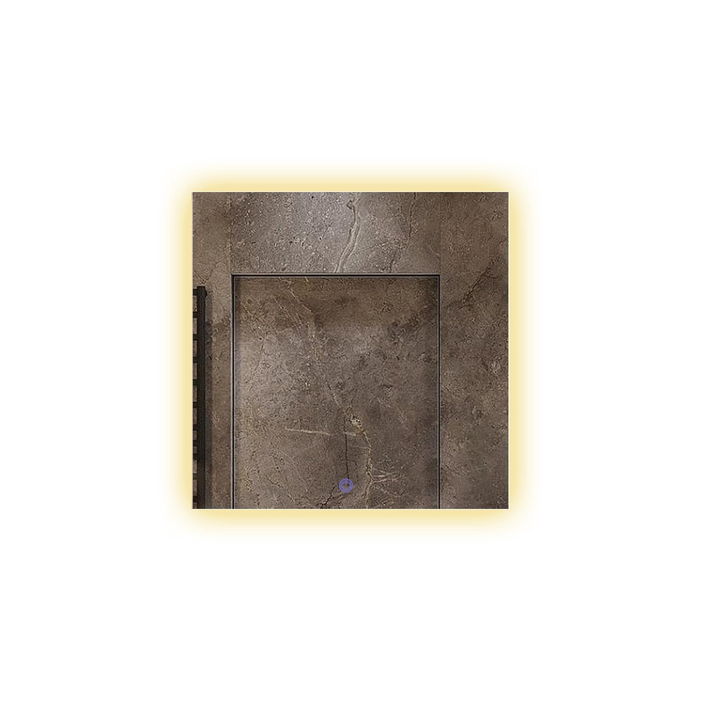 Espelho Quadrado Led Indireto Tamanho 70x70 Cm Premium Luxo