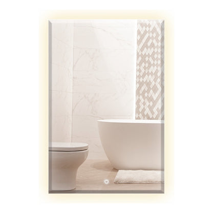 Espelho Bisotê Com Led 110x80 Cm Retangular Decoração Luxo